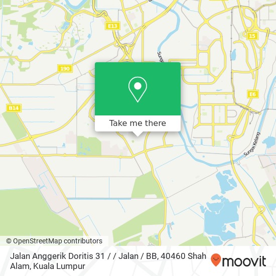 Jalan Anggerik Doritis 31 / / Jalan / BB, 40460 Shah Alam map