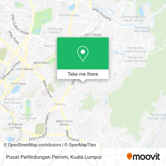 Pusat Perlindungan Pernim map