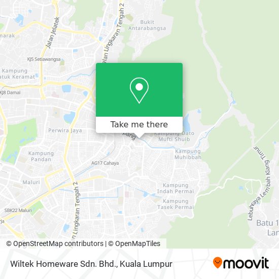 Wiltek Homeware Sdn. Bhd. map
