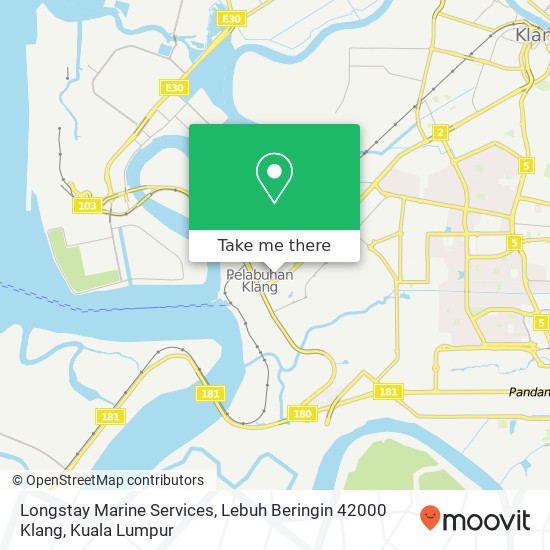 Longstay Marine Services, Lebuh Beringin 42000 Klang map