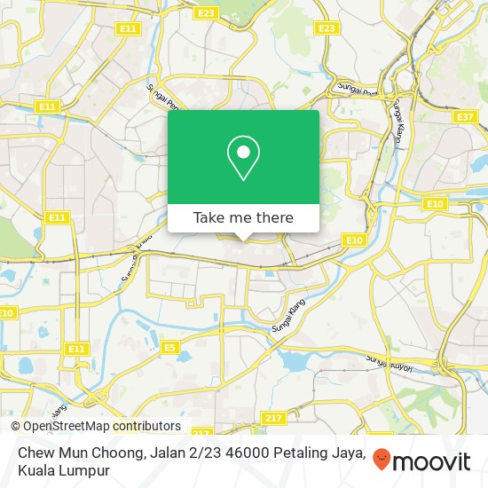 Chew Mun Choong, Jalan 2 / 23 46000 Petaling Jaya map