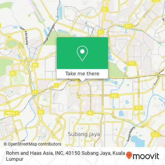 Rohm and Haas Asia, INC, 40150 Subang Jaya map