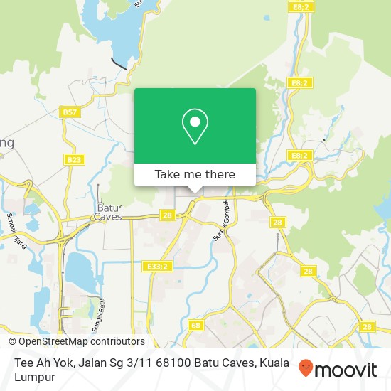 Tee Ah Yok, Jalan Sg 3 / 11 68100 Batu Caves map