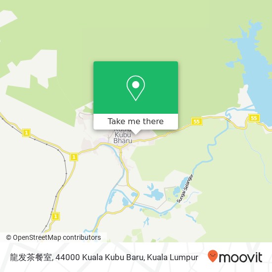 Peta 龍发茶餐室, 44000 Kuala Kubu Baru