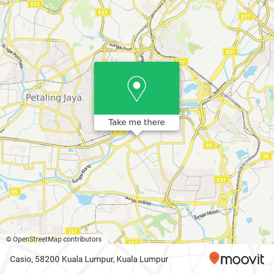 Peta Casio, 58200 Kuala Lumpur
