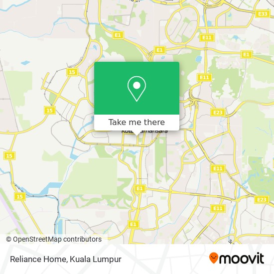 Reliance Home map