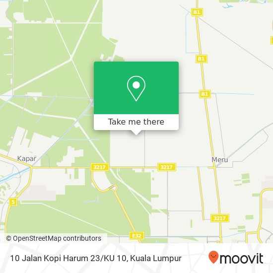 Peta 10 Jalan Kopi Harum 23 / KU 10, 42200 Kapar