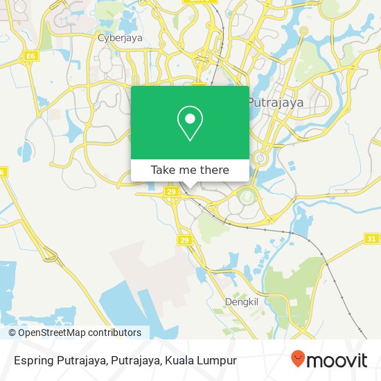 Peta Espring Putrajaya, Putrajaya