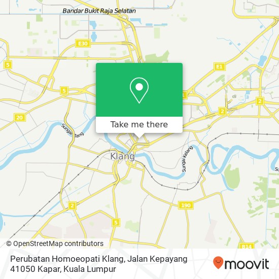 Peta Perubatan Homoeopati Klang, Jalan Kepayang 41050 Kapar