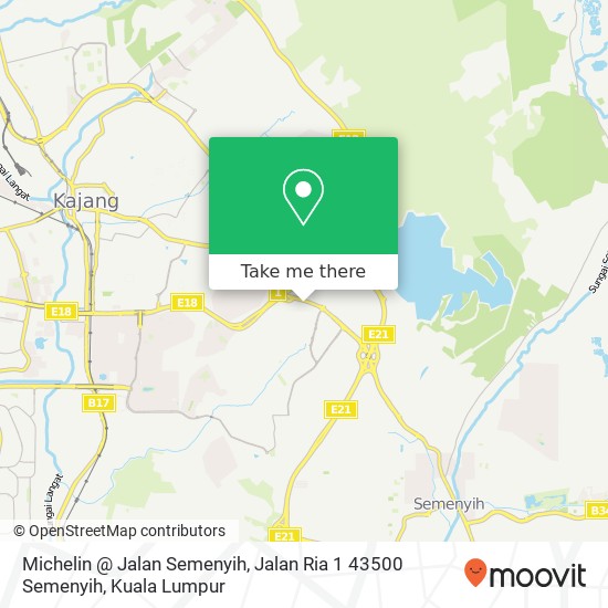 Michelin @ Jalan Semenyih, Jalan Ria 1 43500 Semenyih map