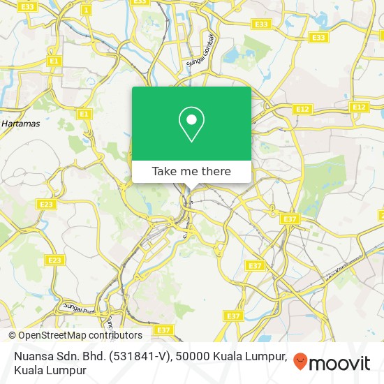 Nuansa Sdn. Bhd. (531841-V), 50000 Kuala Lumpur map