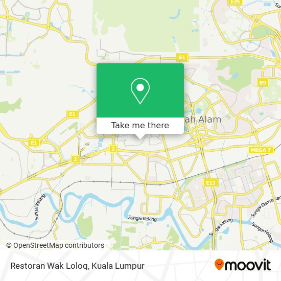 Restoran Wak Loloq map