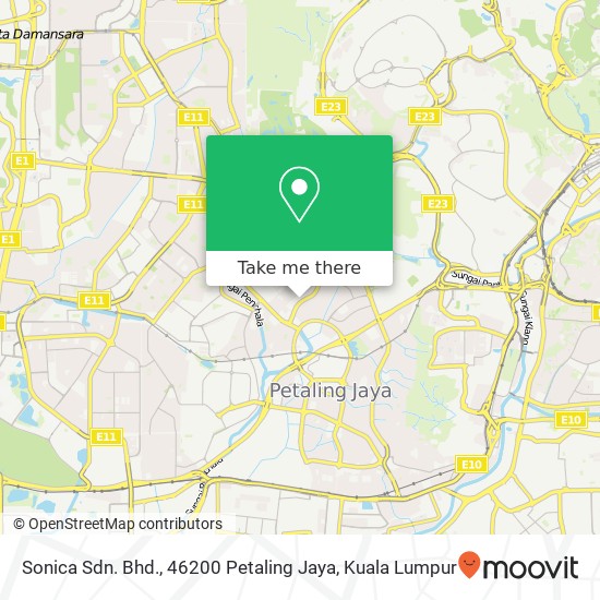 Sonica Sdn. Bhd., 46200 Petaling Jaya map