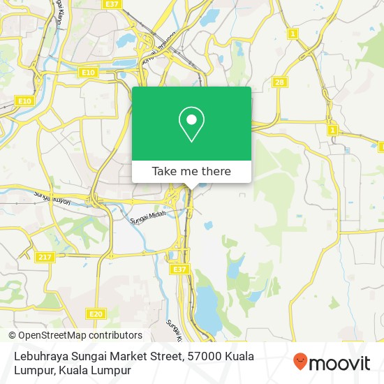 Peta Lebuhraya Sungai Market Street, 57000 Kuala Lumpur