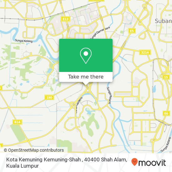 Peta Kota Kemuning Kemuning-Shah , 40400 Shah Alam