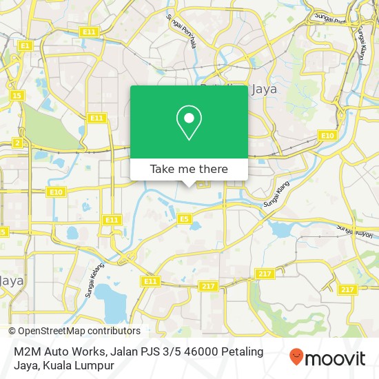 Peta M2M Auto Works, Jalan PJS 3 / 5 46000 Petaling Jaya