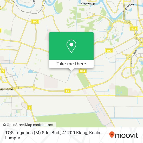 Peta TQS Logistics (M) Sdn. Bhd., 41200 Klang