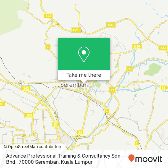 Peta Advance Professional Training & Consultancy Sdn. Bhd., 70000 Seremban