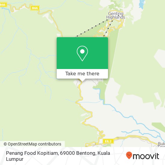 Penang Food Kopitiam, 69000 Bentong map