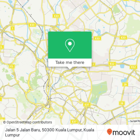 Peta Jalan 5 Jalan Baru, 50300 Kuala Lumpur