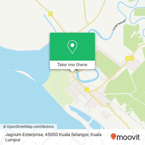 Peta Jagnum Enterprise, 45000 Kuala Selangor