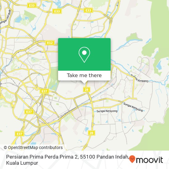 Persiaran Prima Perda Prima 2, 55100 Pandan Indah map