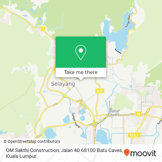 OM Sakthi Construction, Jalan 40 68100 Batu Caves map