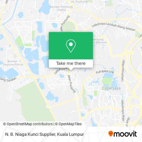 N. B. Niaga Kunci Supplier map