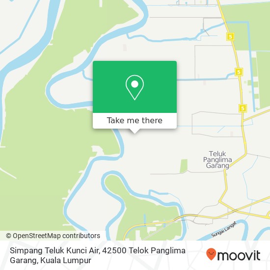 Peta Simpang Teluk Kunci Air, 42500 Telok Panglima Garang