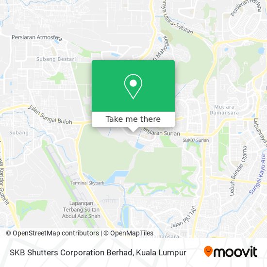 Peta SKB Shutters Corporation Berhad