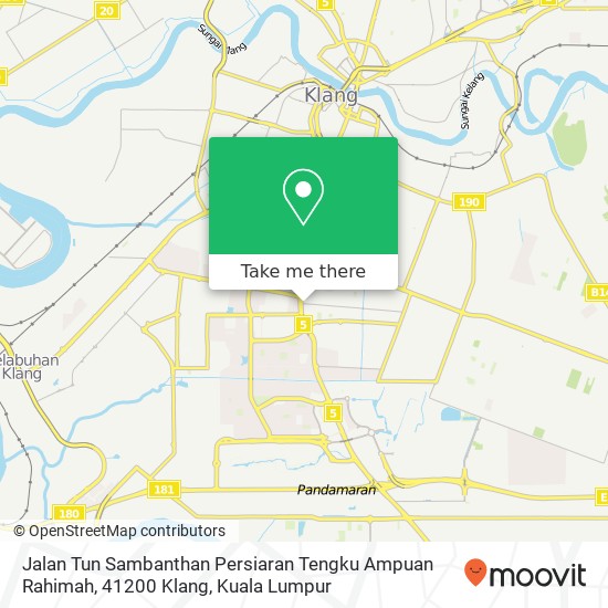 Jalan Tun Sambanthan Persiaran Tengku Ampuan Rahimah, 41200 Klang map