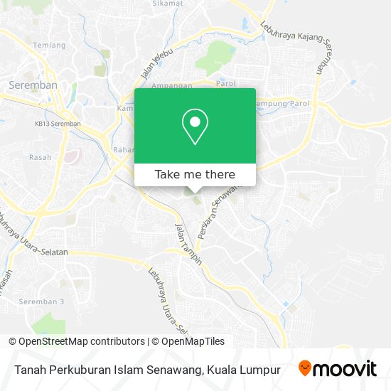 Peta Tanah Perkuburan Islam Senawang