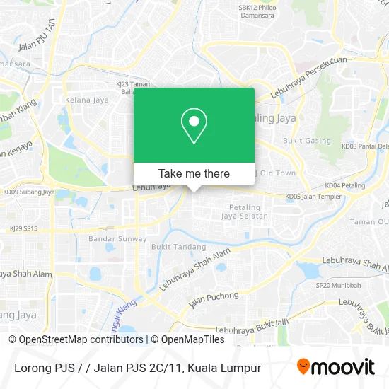 Lorong PJS / / Jalan PJS 2C/11 map