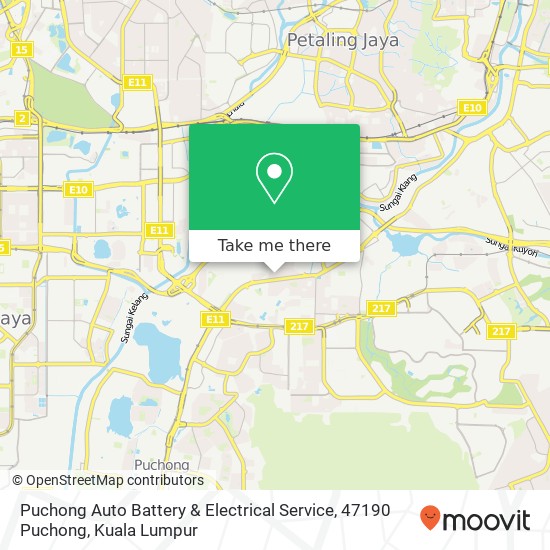 Puchong Auto Battery & Electrical Service, 47190 Puchong map