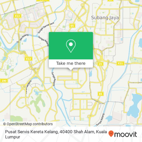 Pusat Servis Kereta Kelang, 40400 Shah Alam map