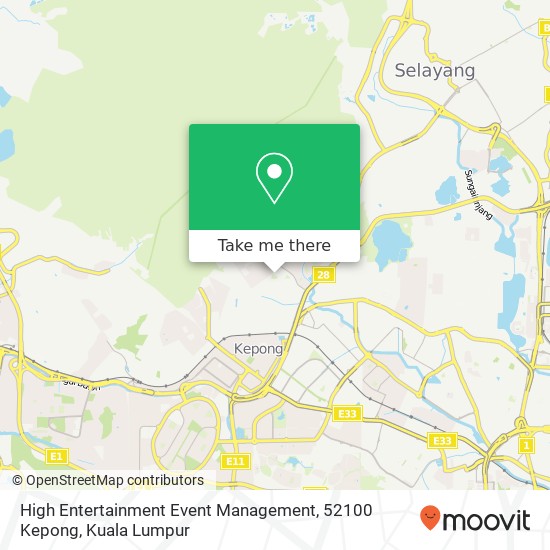 High Entertainment Event Management, 52100 Kepong map