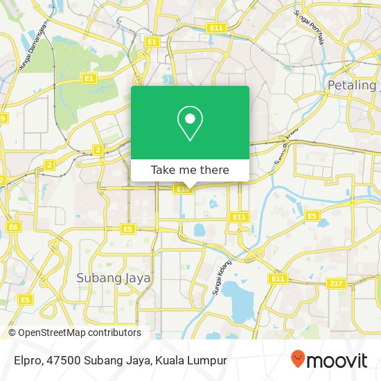 Peta Elpro, 47500 Subang Jaya