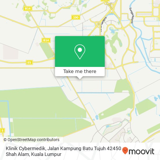 Klinik Cybermedik, Jalan Kampung Batu Tujuh 42450 Shah Alam map