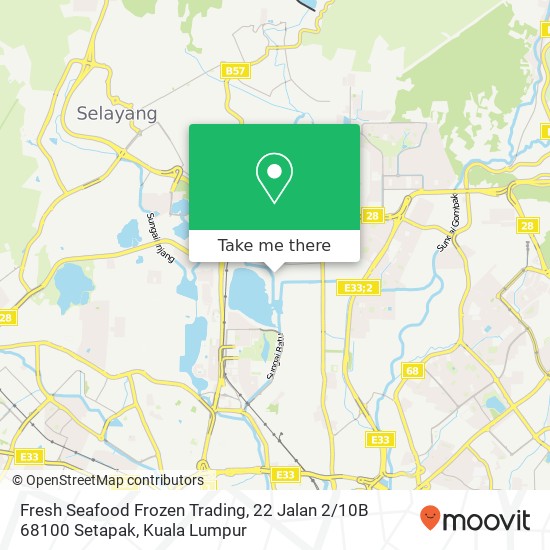 Fresh Seafood Frozen Trading, 22 Jalan 2 / 10B 68100 Setapak map