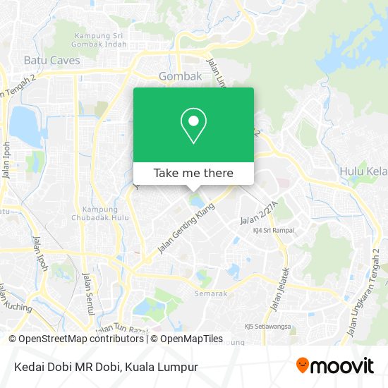 Cara ke Kedai Dobi MR Dobi di Kuala Lumpur menggunakan Bis atau 