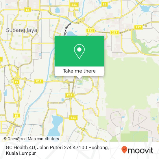 GC Health 4U, Jalan Puteri 2 / 4 47100 Puchong map