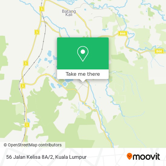 Peta 56 Jalan Kelisa 8A/2