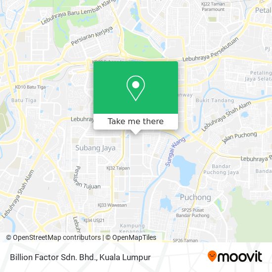 Billion Factor Sdn. Bhd. map