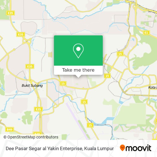 Dee Pasar Segar al Yakin Enterprise map