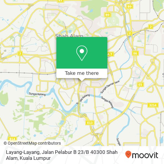 Layang-Layang, Jalan Pelabur B 23 / B 40300 Shah Alam map