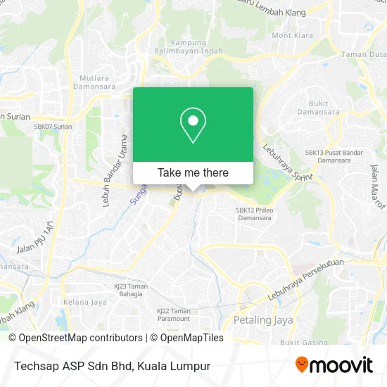 Techsap ASP Sdn Bhd map