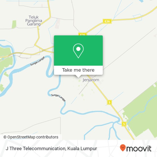 J Three Telecommunication map