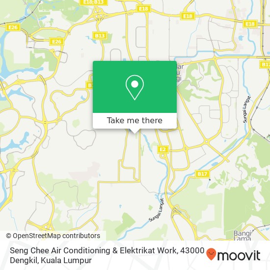 Seng Chee Air Conditioning & Elektrikat Work, 43000 Dengkil map