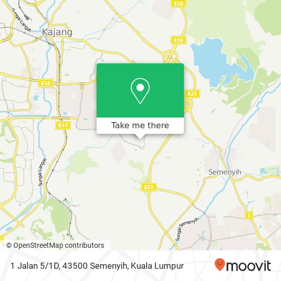 1 Jalan 5/1D, 43500 Semenyih map