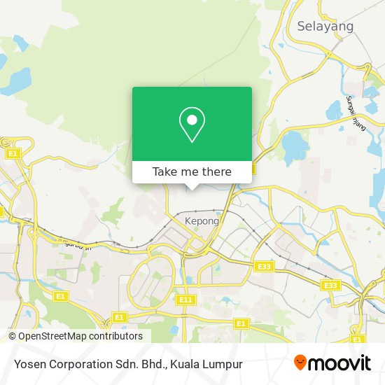 Yosen Corporation Sdn. Bhd. map